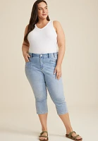 Plus m jeans by maurices™ Everflex™ High Rise Seamed Waist Cropped Jean