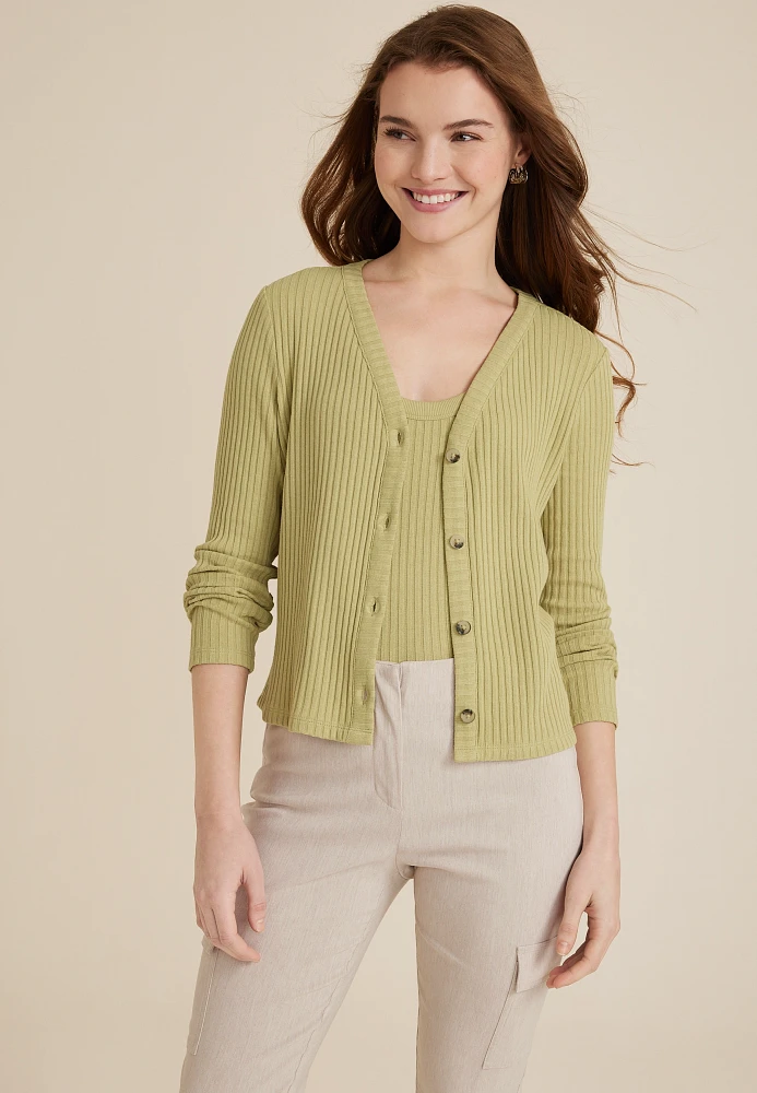 Button Front Cardigan