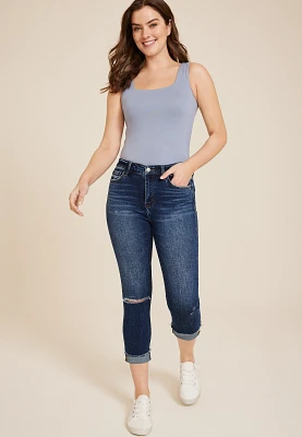 Flying Monkey™ High Rise Ripped Cropped Skinny Jean