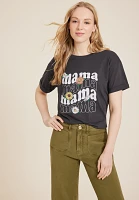 Floral Mama Oversized Fit Graphic Tee