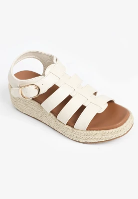 SuperCush Aubrey Raffia Wedge