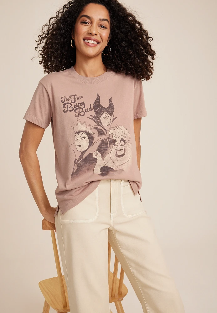 Disney Villians Its Fun Being Bad Vintage Oversized Fit Graphic Tee
