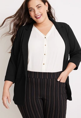 Plus Versa Open Front Blazer