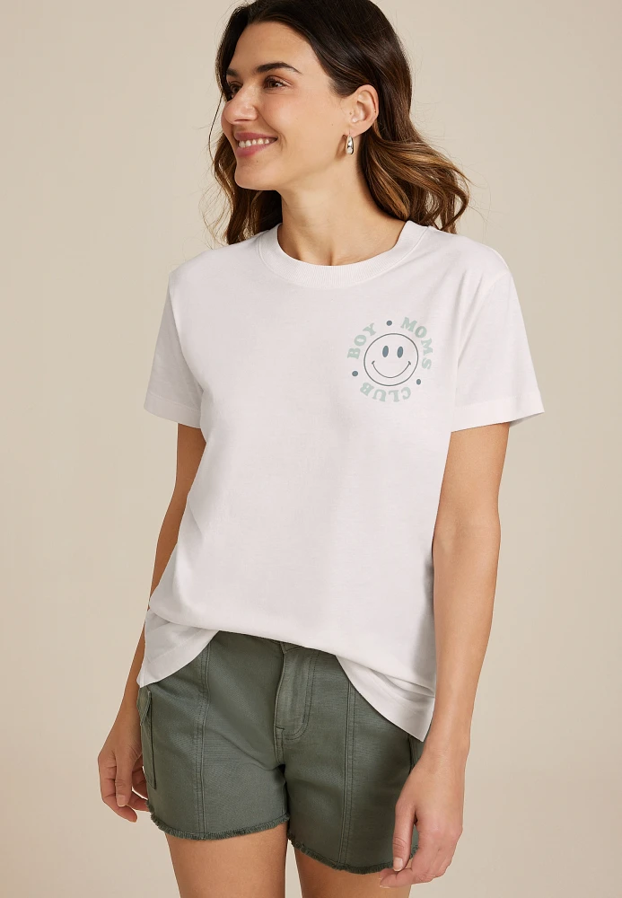 Boy Moms Club Oversized Fit Graphic Tee