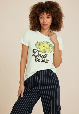 Dont Be Sour Lemon Classic Fit Graphic Tee