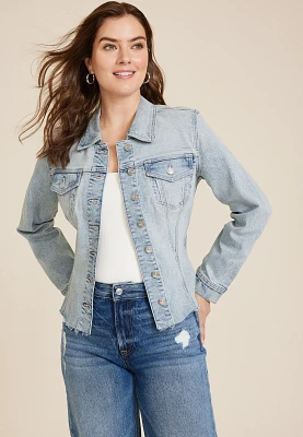 Light Denim Cinched Jacket