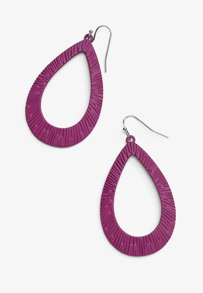 Matte Teardrop Earrings