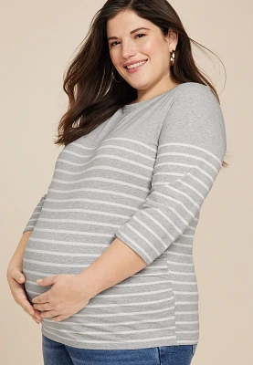 Plus Mariner Striped Maternity Tee