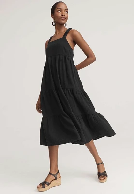 Double Cloth Midi Dress