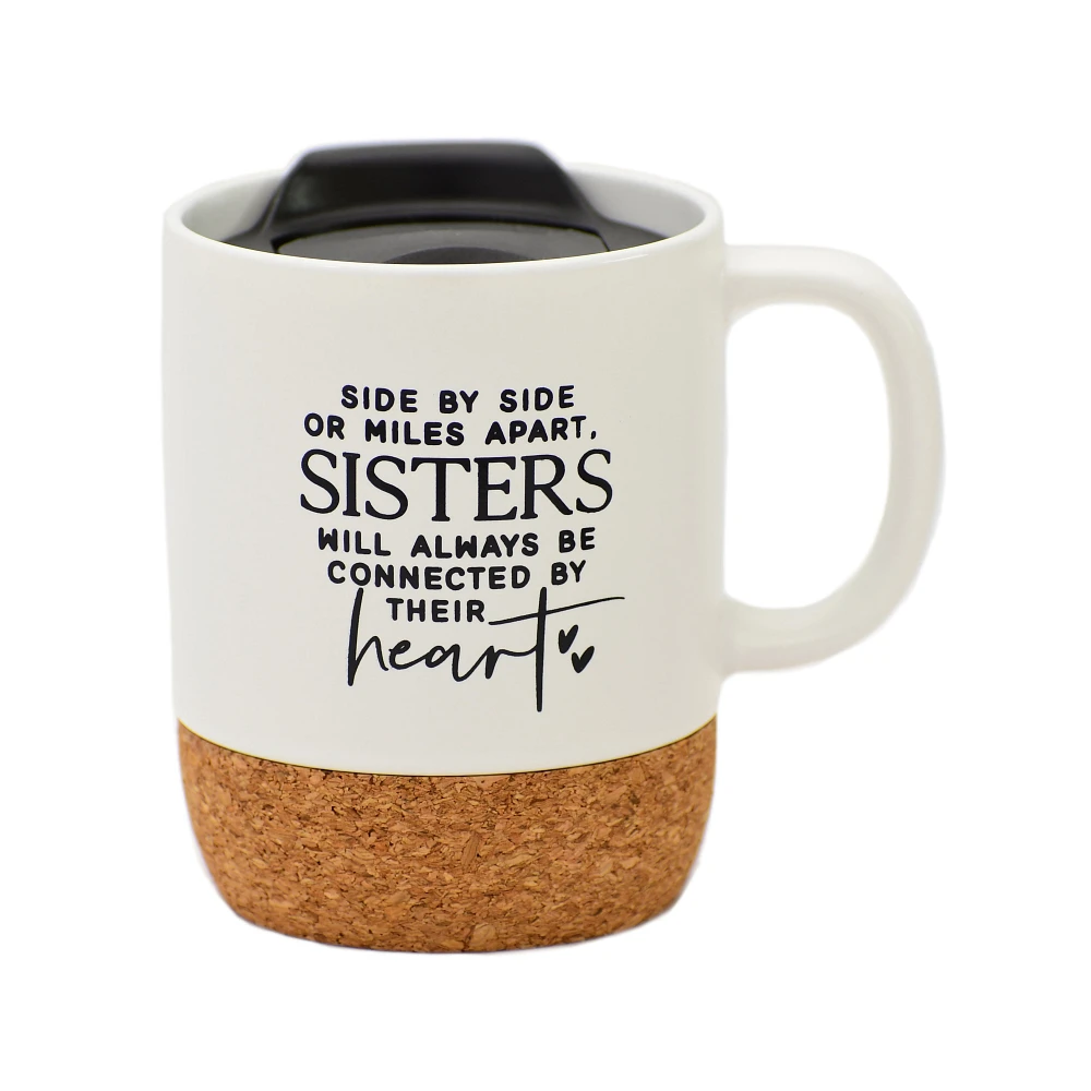 Dexsa Side By Side Sisters Cork Bottom Mug