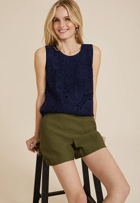 Crochet Front Tank Top