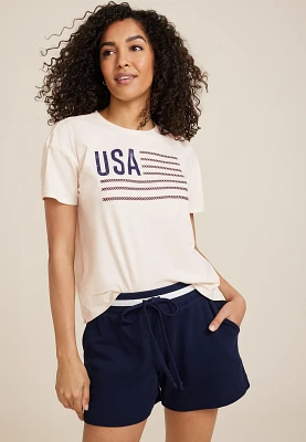 Americana USA Oversized Fit Graphic Tee