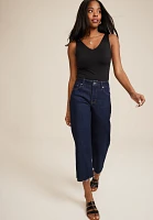 edgely™ Dark High Rise Cropped Wide Leg Jean