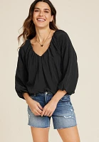 Bubble Hem Blouse