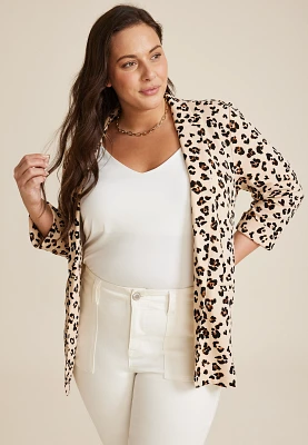 Plus Versa Animal Blazer