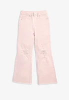 Girls Ripped High Rise Flare Jeans