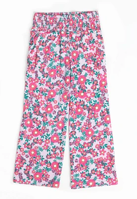 Girls Floral Wide Leg Pant