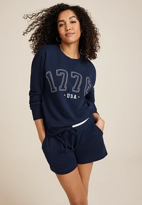 1776 USA Embroidered Sweatshirt