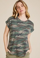 24/7 Clara Camo Short Sleeve Tee