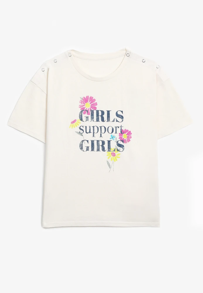 Girls Support Adaptive Graphic Tee