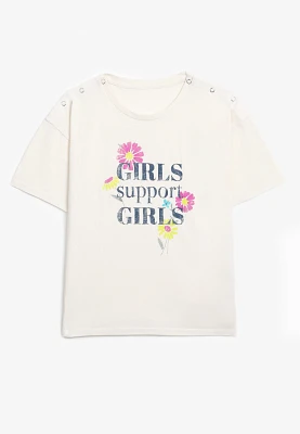 Girls Support Adaptive Graphic Tee