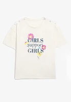 Girls Support Adaptive Graphic Tee