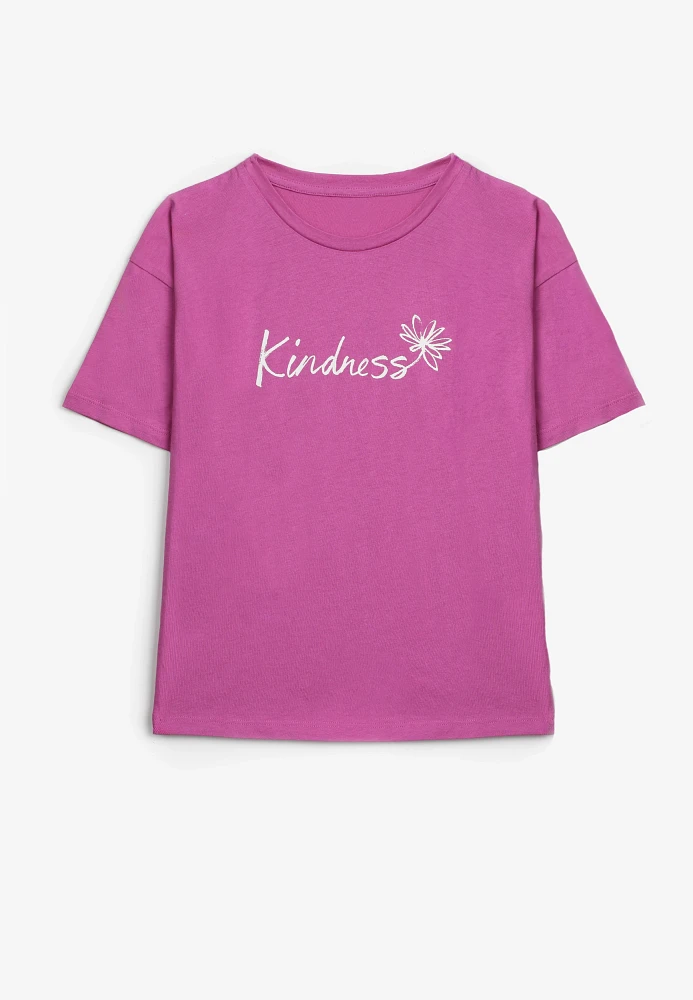 Girls Kindness Oversized Graphic Tee