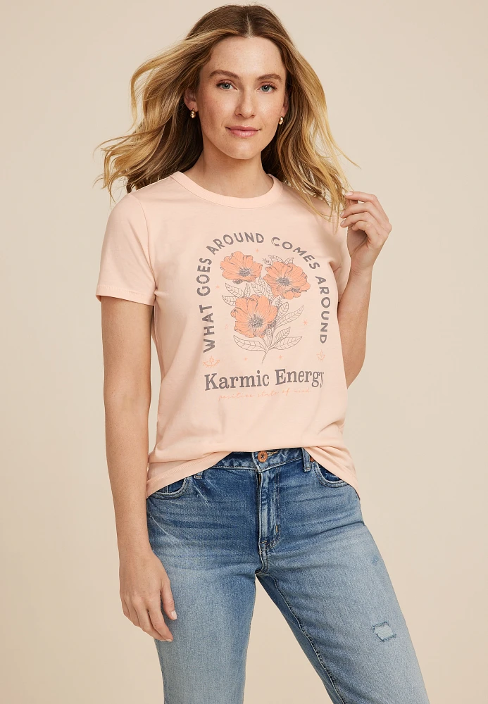 Karmic Energy Classic Fit Graphic Tee