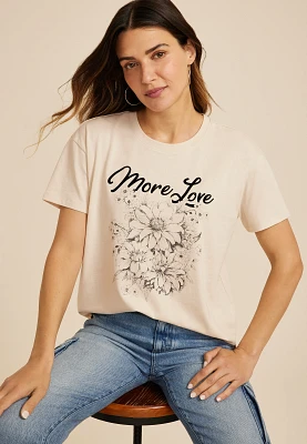 More Love Oversized Fit Graphic Tee