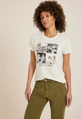 Wild And Free Classic Fit Graphic Tee