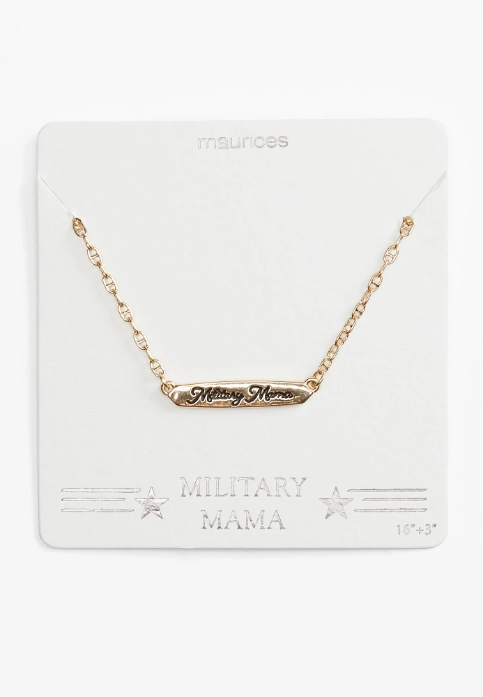 Military Mama Pendant Necklace