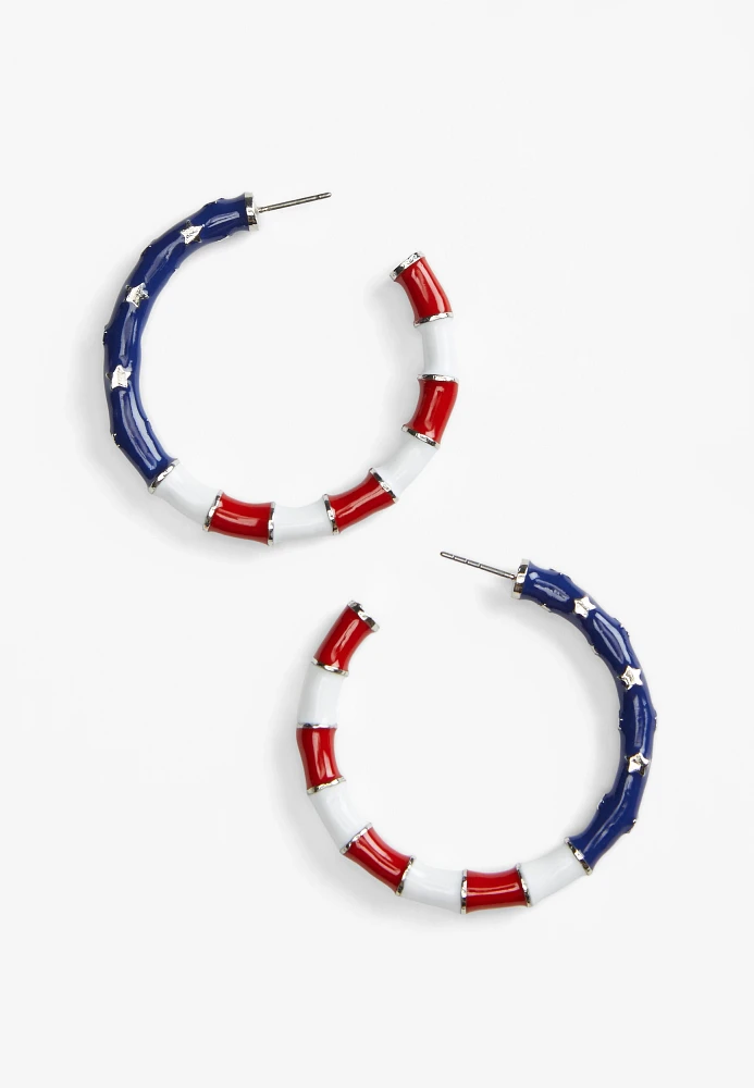 Americana Hoop Earrings