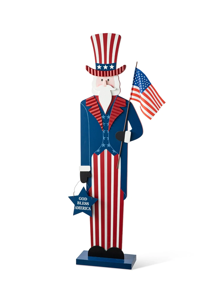 Glitzhome Patriotic And Americana Uncle Sam Decor