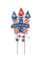 Glitzhome Patriotic And Americana Firecracker Decor