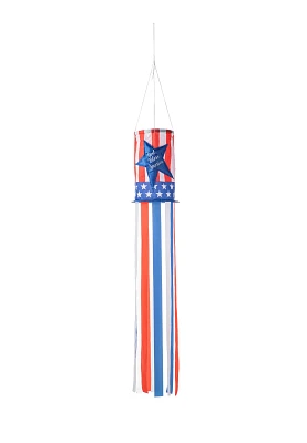 Glitzhome Patriotic And Americana Star Windsocks