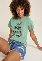 Good Moms Say Bad Words Oversized Fit Graphic Tee
