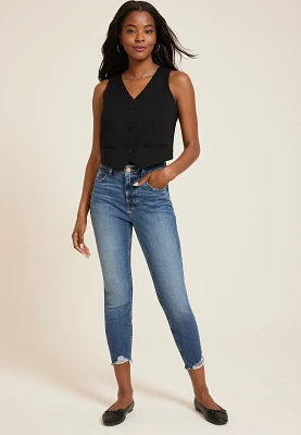 m jeans by maurices™ Dark High Rise Super Skinny Cropped Jean