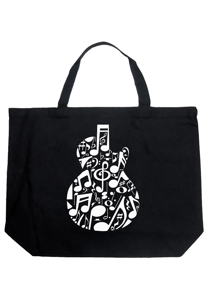 LA Pop Art Guitar Large Tote