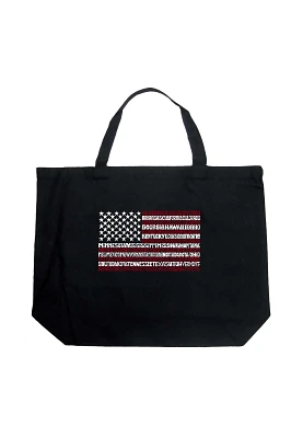 LA Pop Art Fifty States Large Word Tote