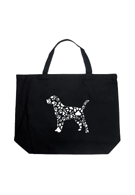 LA Pop Art Dog Paw Large Tote