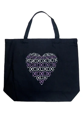 LA Pop Art XOXO Heart Large Word Tote