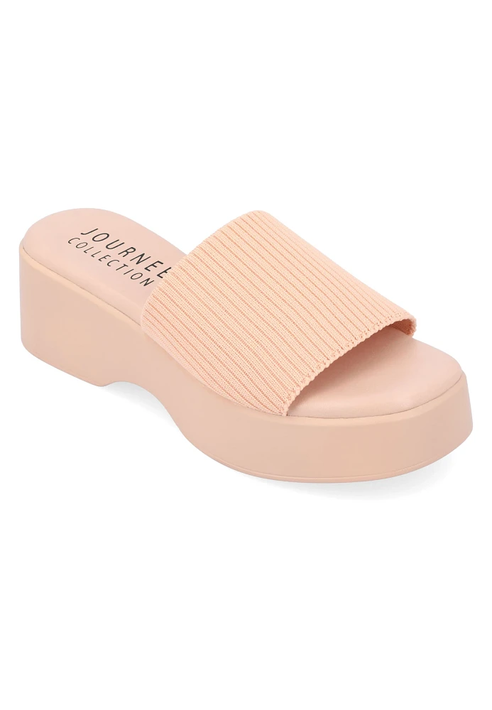Journee Womens Tru Comfort Foam™ Emani Platform Sandal