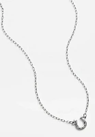 Silver Horseshoe Pendant Necklace