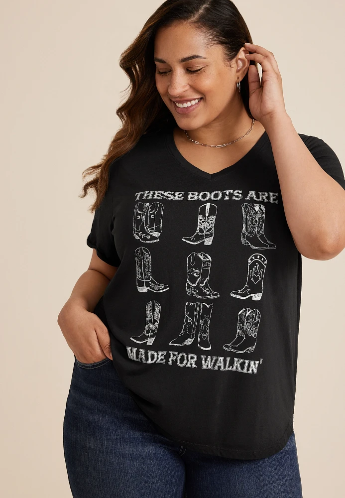 Plus These Boots Are Made For Walkin Classic Fit Graphic Tee