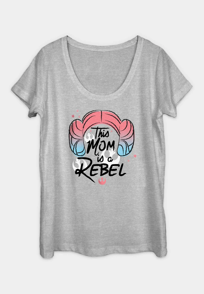 Fifth Sun Star Wars Mom Is A Rebel Graphic Tee