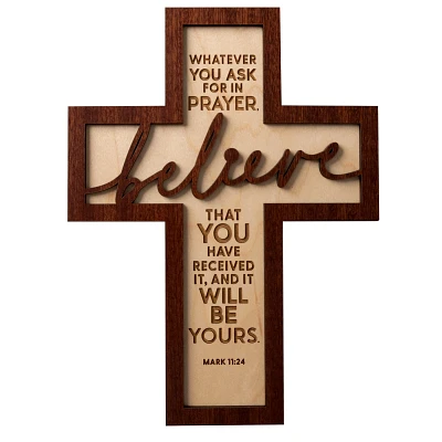 Dexsa Whatever You Ask Wood Wall Plaque