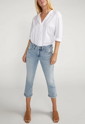 Silver Jeans Co.® Britt Curvy Low Rise Capri Jean