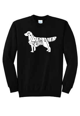 LA Pop Art Women's Golden Retriever Sweatshirt