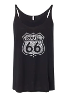 LA Pop Art Women's Kicks On Route 66 Premium Word Tank