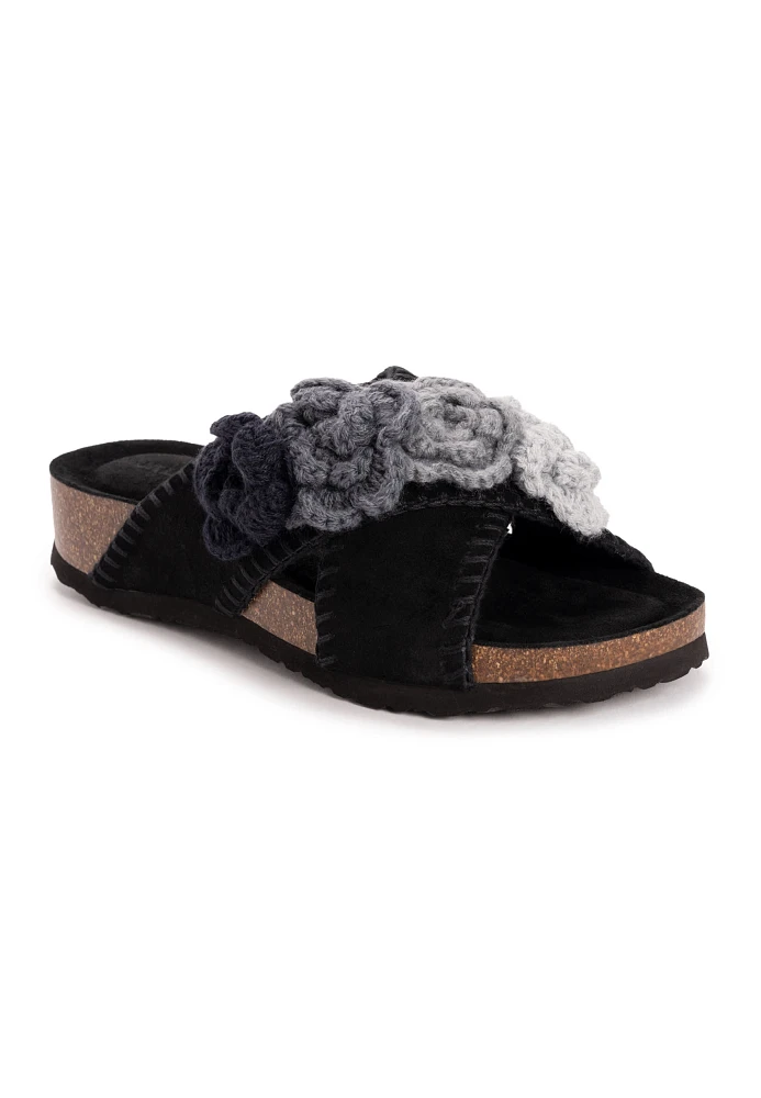 MUK LUKS Womens Penelope Cross Strap Sandal